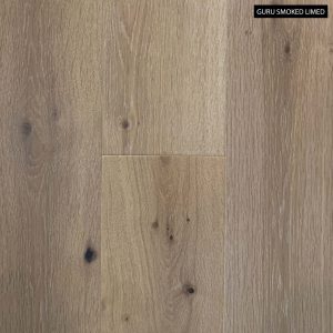 Guru Smoked Limed 2mm Veneer 14mm Engineered European Oak Flooring
