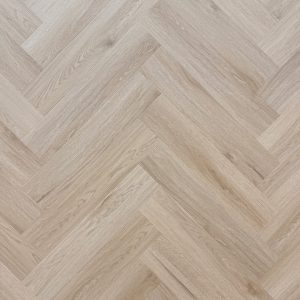 8.5mm Herringbone SPC Hybrid Flooring - Natural Oak